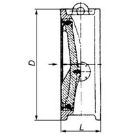 Клапан обратный поворотный однодисковый 19ч21бр